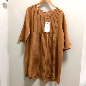 Linen Brown Dress/Tunic